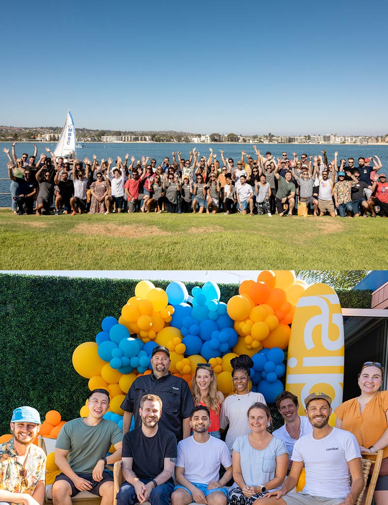Cordial team members at summer party 2022