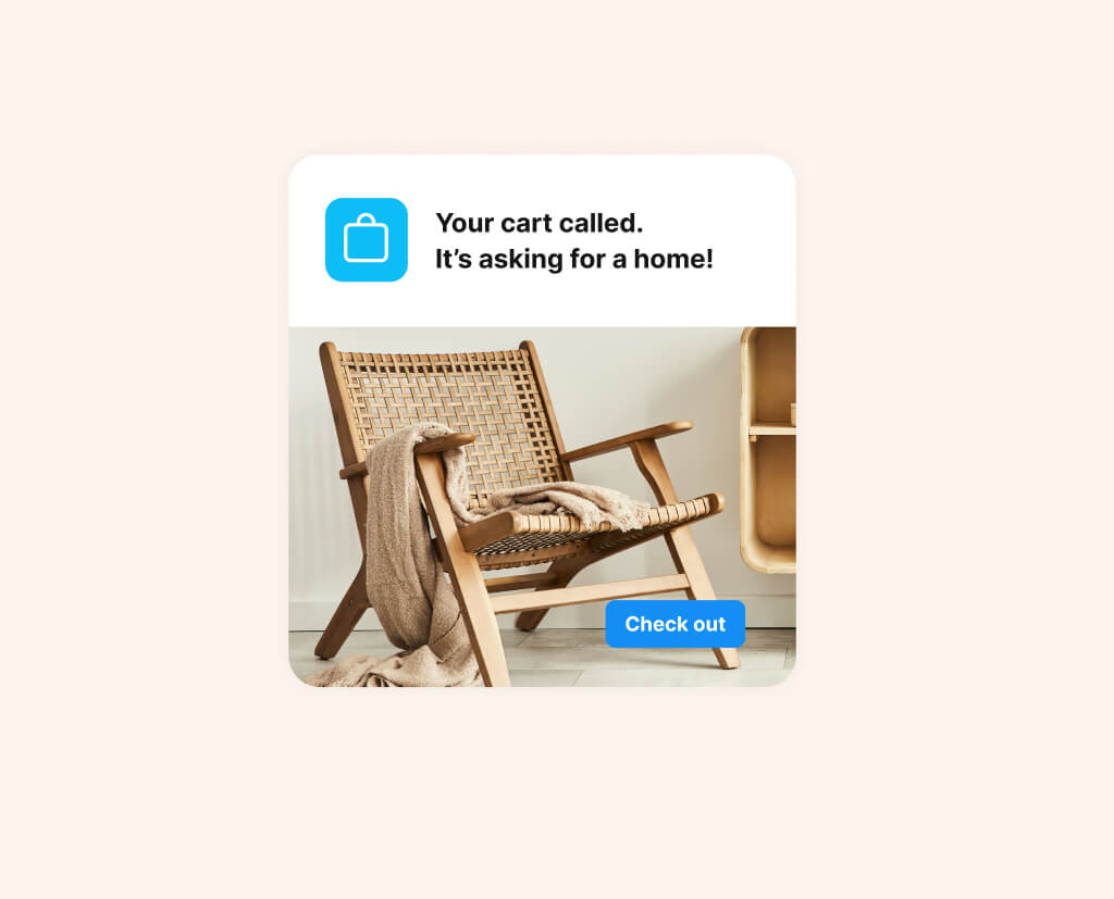 Personalized message example