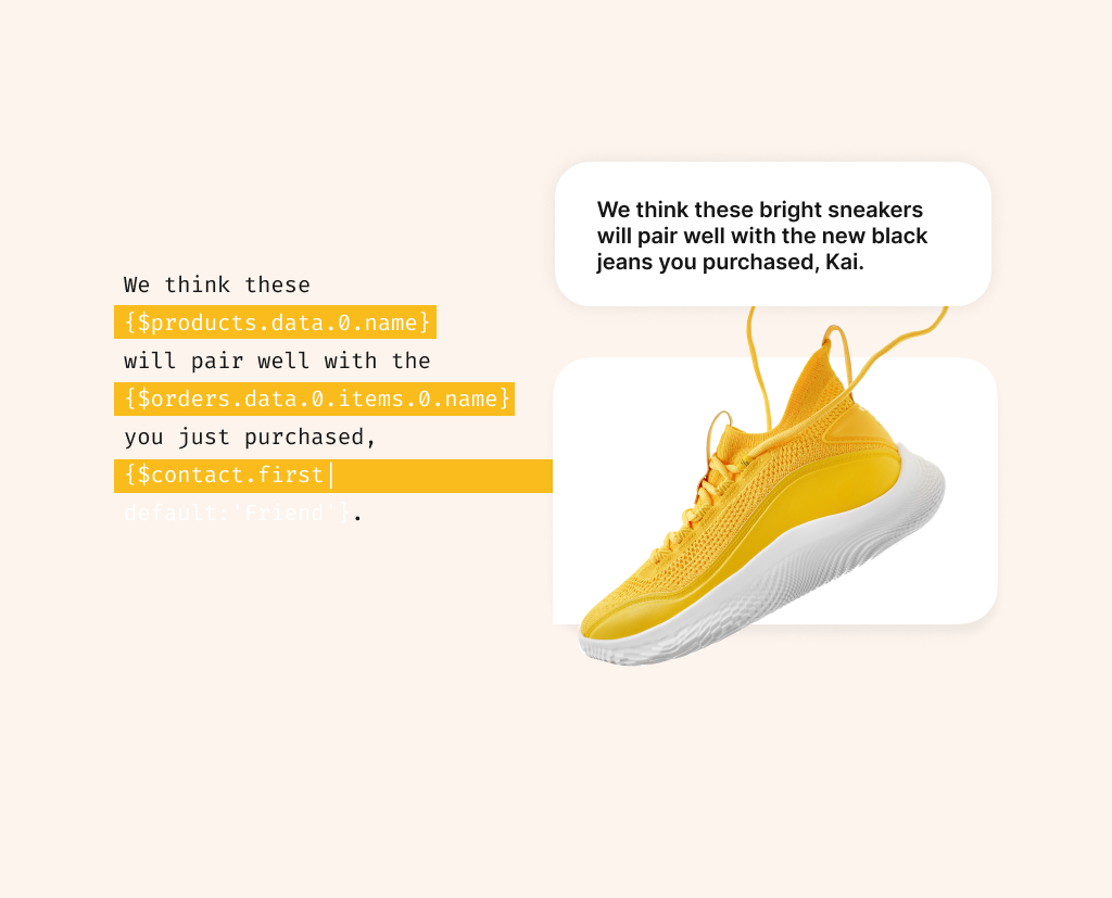 Example of dynamic sms messages