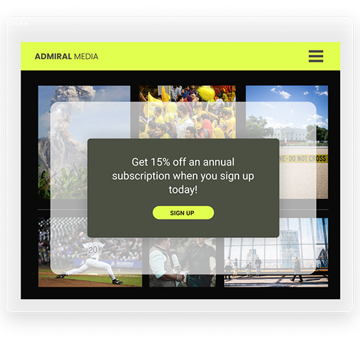 Example of a web form that can be created using Cordial